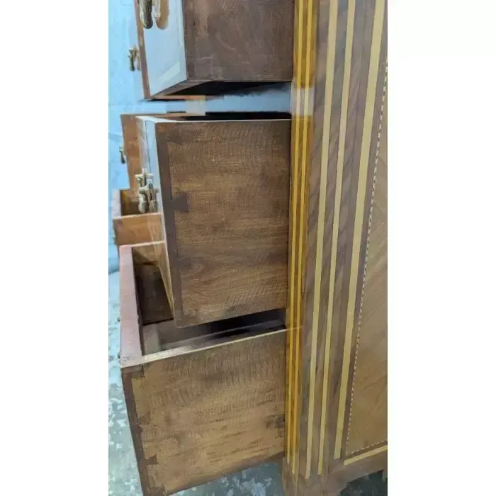 Louis XVI Style Dressing Table With Italian Marquetry, Circa 1900 photo Furniture