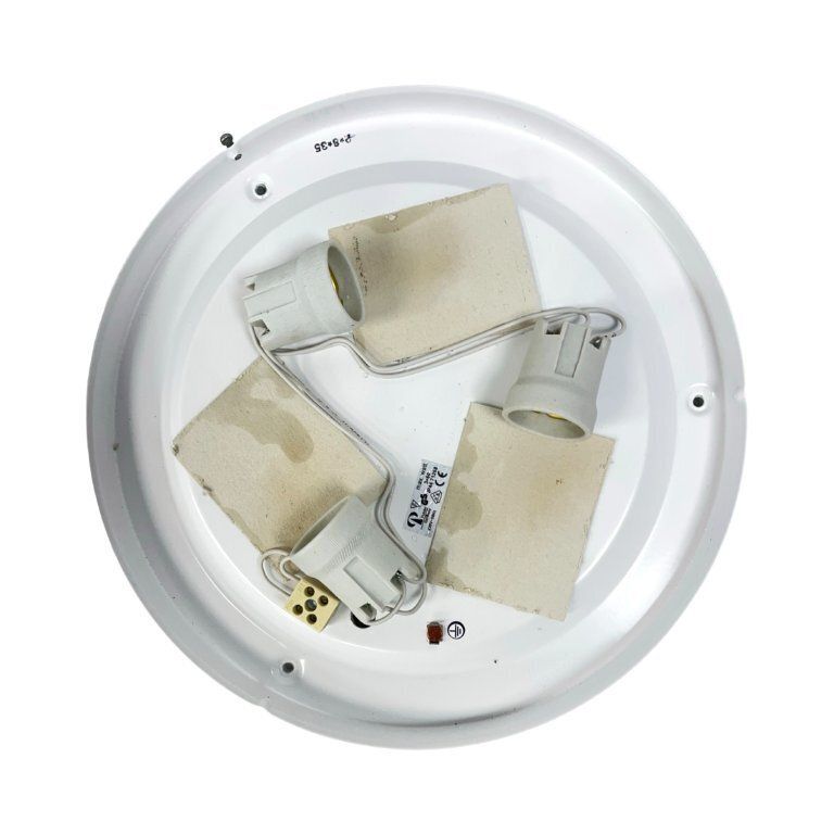 166.0 Peill & Putzler Ceiling Lamp – Germany, 1970s, Opal Glass, 40 Cm, 3×E27 photo