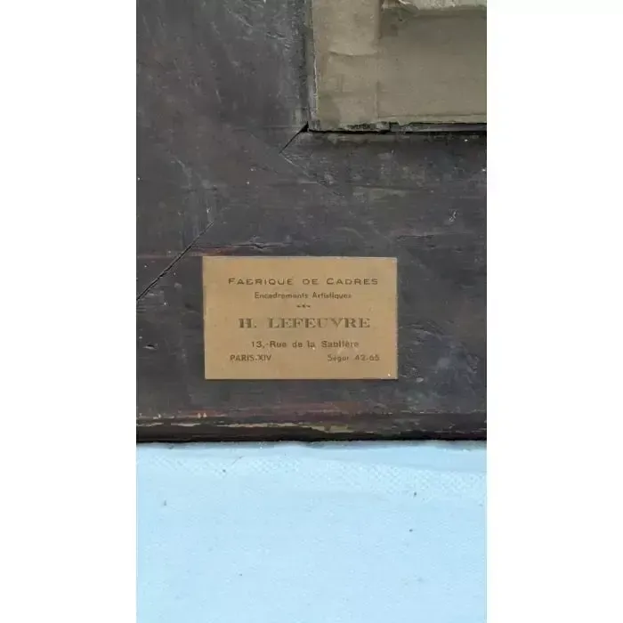 photo for sale Pastel Landscape, Circa 1900, Signed H. Maréchal, In Its Original Wood And Gilt Stucco Frame