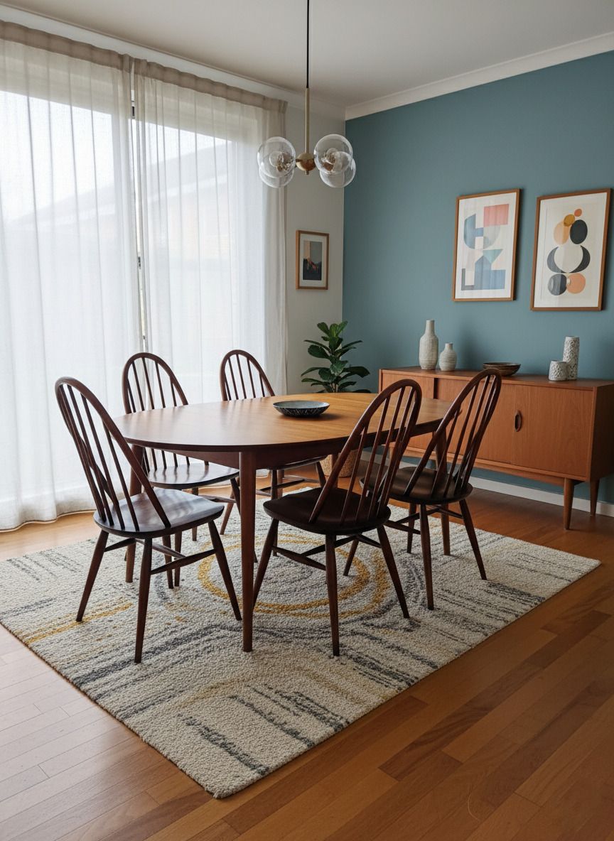 Vintage Ercol Quaker Model 365 Dining Chairs In Dark Brown Finish photo vinterior