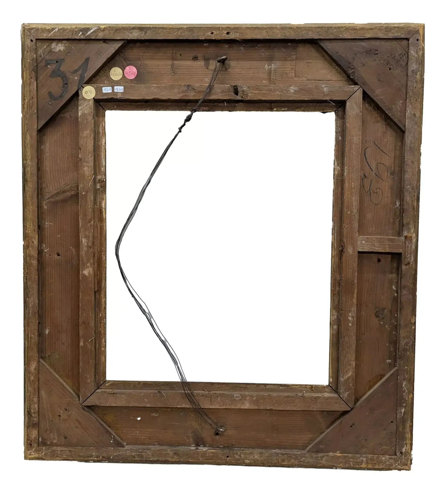 1900 Winged Frame To Be Restored, Made Of Wood And Gilded Stucco, 56.5 X 48 Cm photo Home Decor