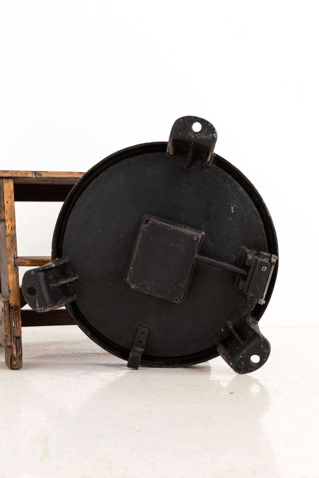 Early Industrial Cast Iron Gents Of Leicester Factory Clock photo buy