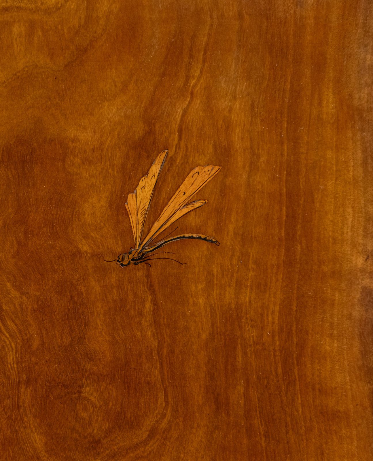 Art Nouveau Fruitwood Inlaid Botanical Panel Folding Screen Room Divider French Circa 1900 photo Home Decor