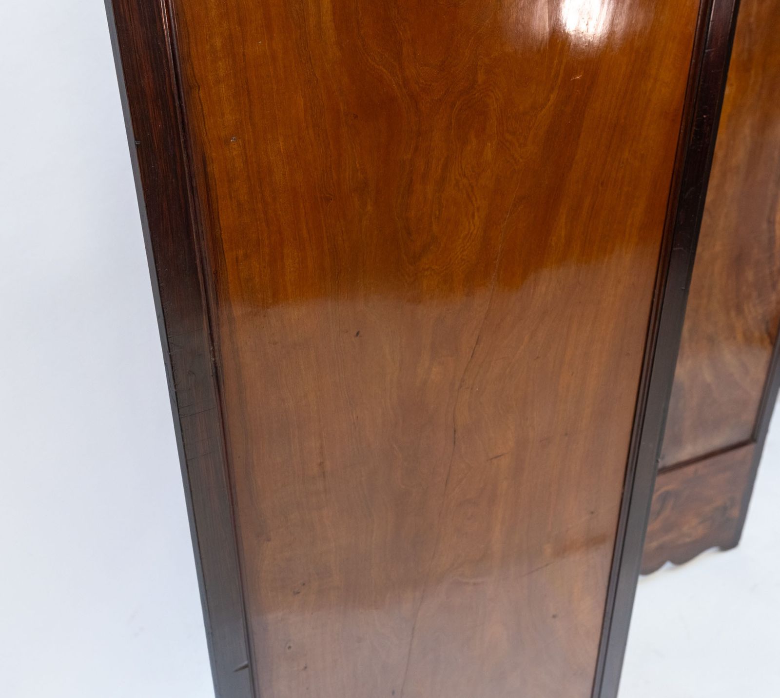 Home Decor Art Nouveau Fruitwood Inlaid Botanical Panel Folding Screen Room Divider French Circa 1900 photo