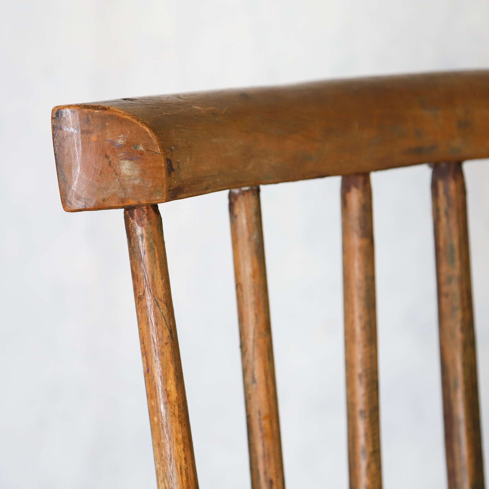 19th Century Primitive Vernacular English Comb Back Rocking Chair   Ash & Sycamore, C.1840 photo vinterior