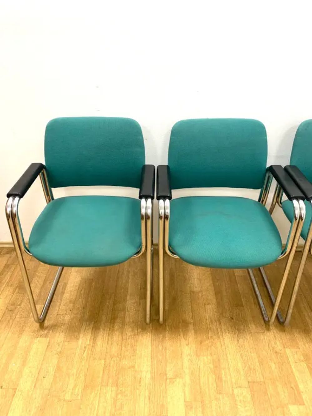 Retro Armchairs With Armrests, 1970s–80s, Czechoslovakia (Set Of 4) photo 880.0