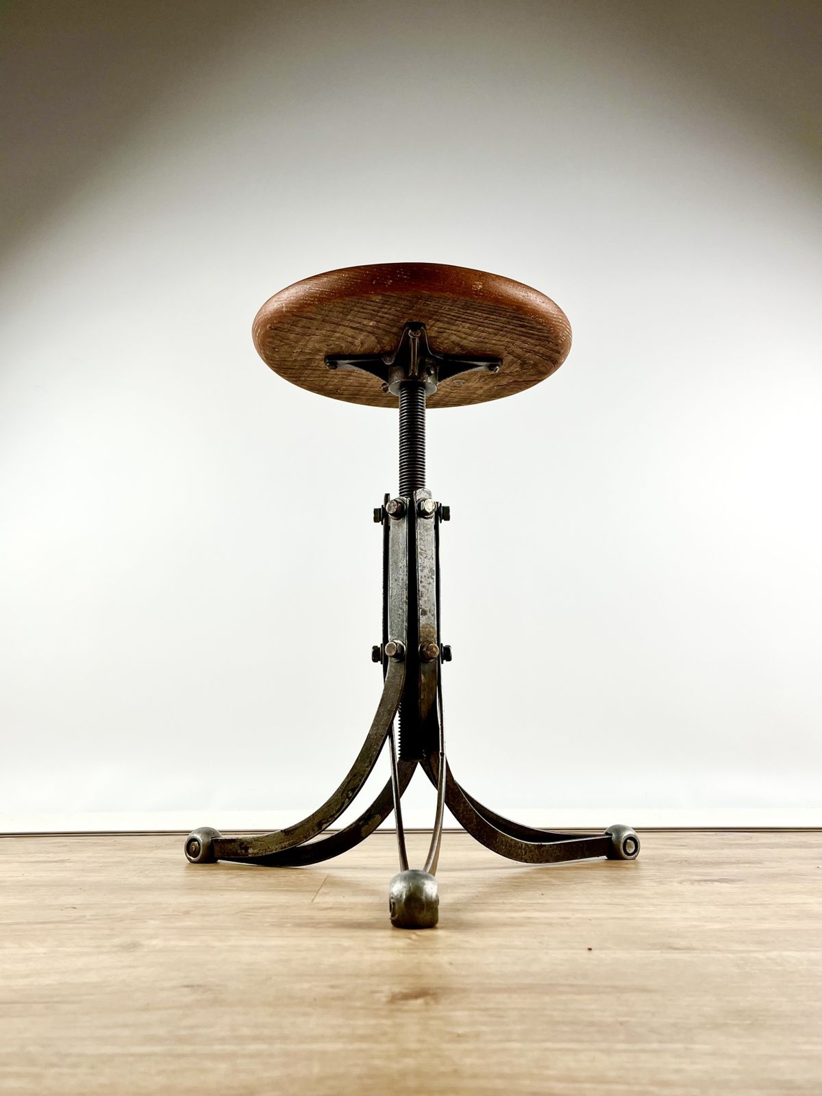 Rubery Owen Adjustable ‘Blade’ Stool, British 1940s
