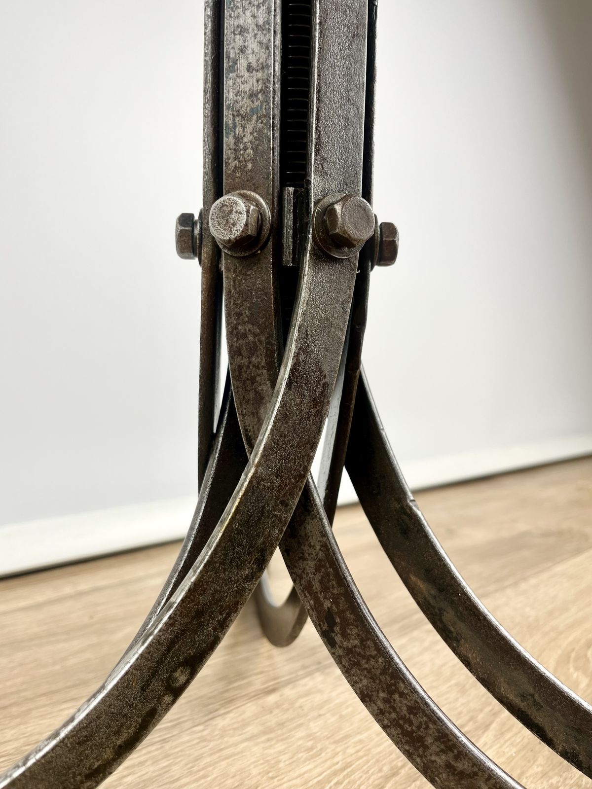 Rubery Owen Adjustable ‘Blade’ Stool, British 1940s photo vinterior