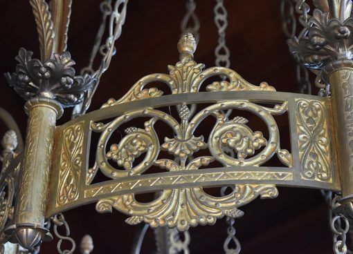 Brass Church Chandelier Second Half Of The 19th photo buy