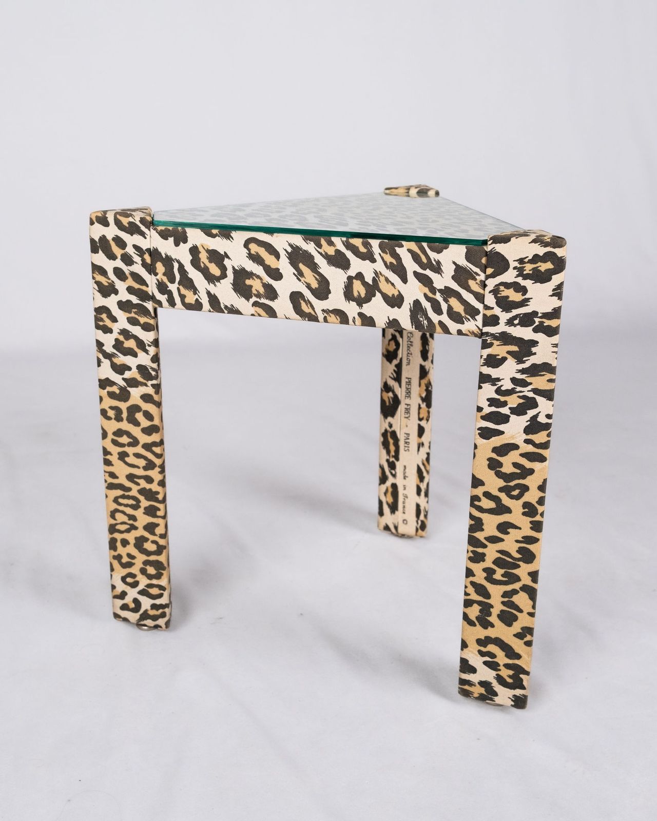 photo buy Set Of Upholstered Nesting Tables, Pierre Frey, France, 1970 80s