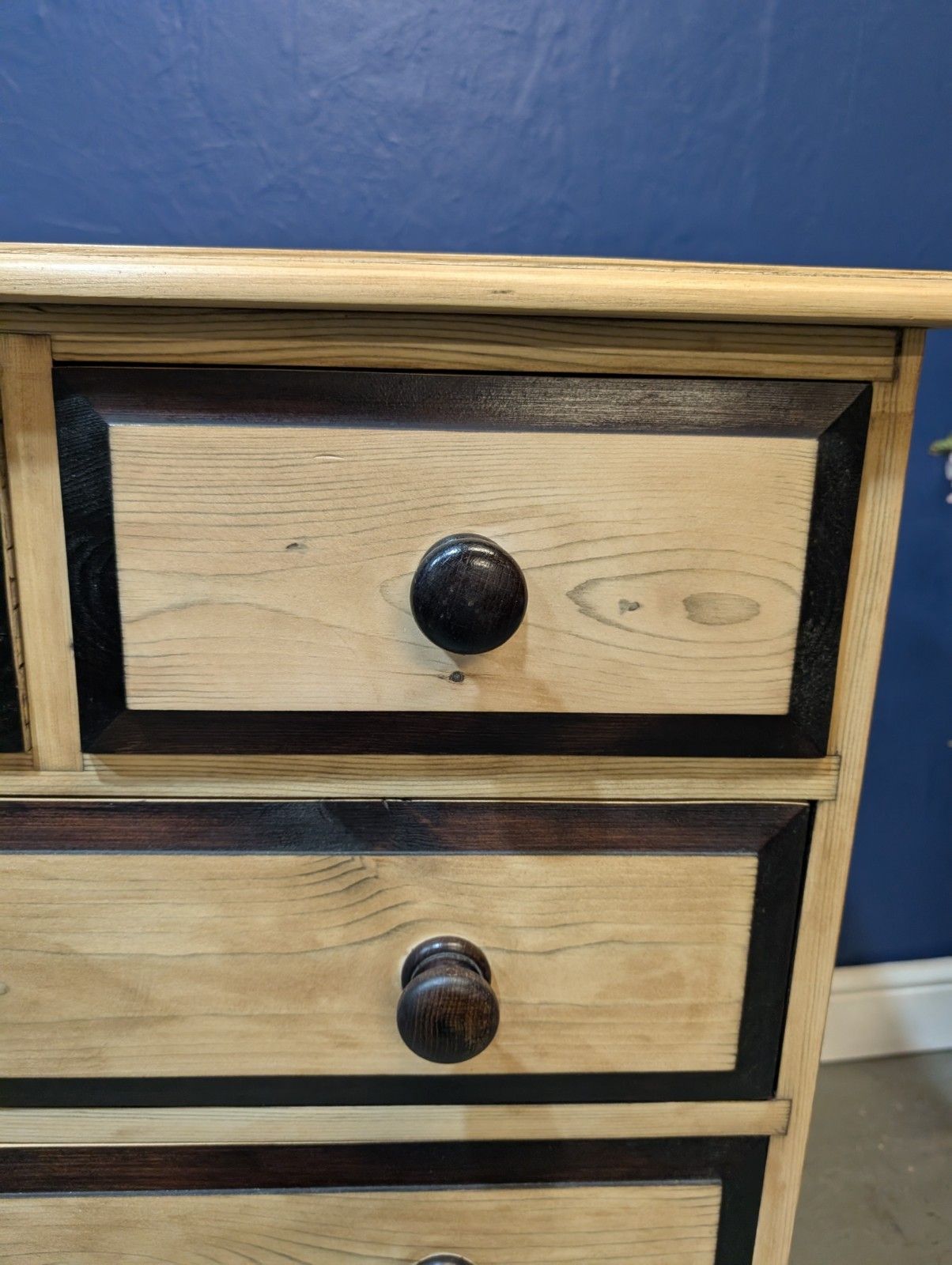 365.0 Antique Victorian Pine Chest Of Drawers Two Over Three Refurbished Sanded photo