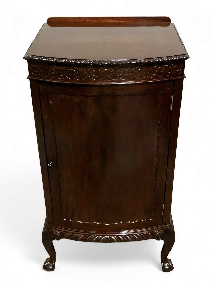 Handsome Edwardian Mahogany Side Or Drinks Cabinet photo furniture