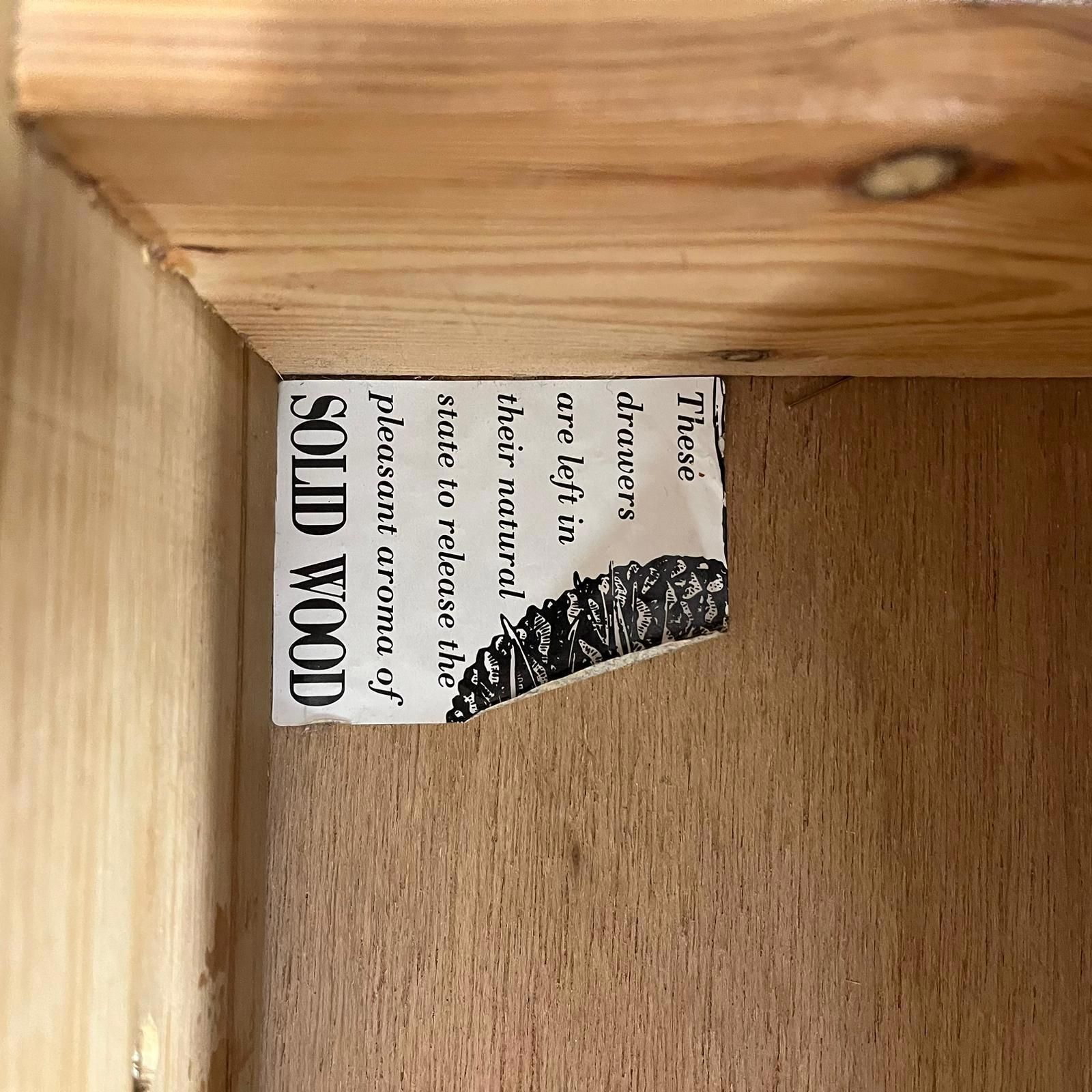 photo for sale Pine Chest Of 5 Drawers Knob Handles Ball Feet Gallery