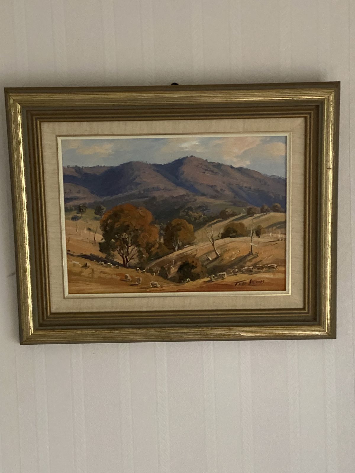 Ted Lewis, 1980s, Oil Paint, Vintage photo furniture