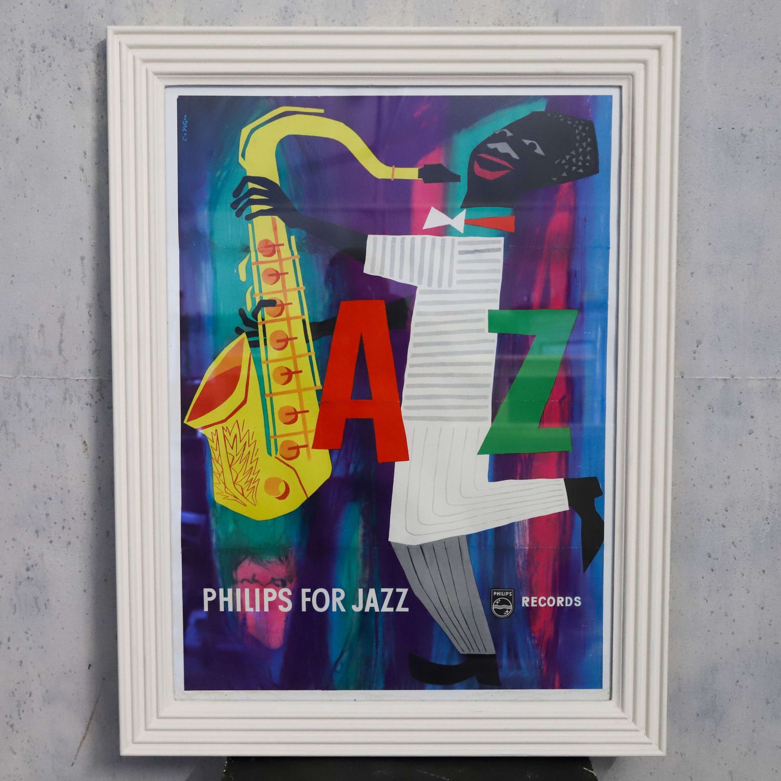 Original 1950s–60s Philips Jazz Poster photo 785.0