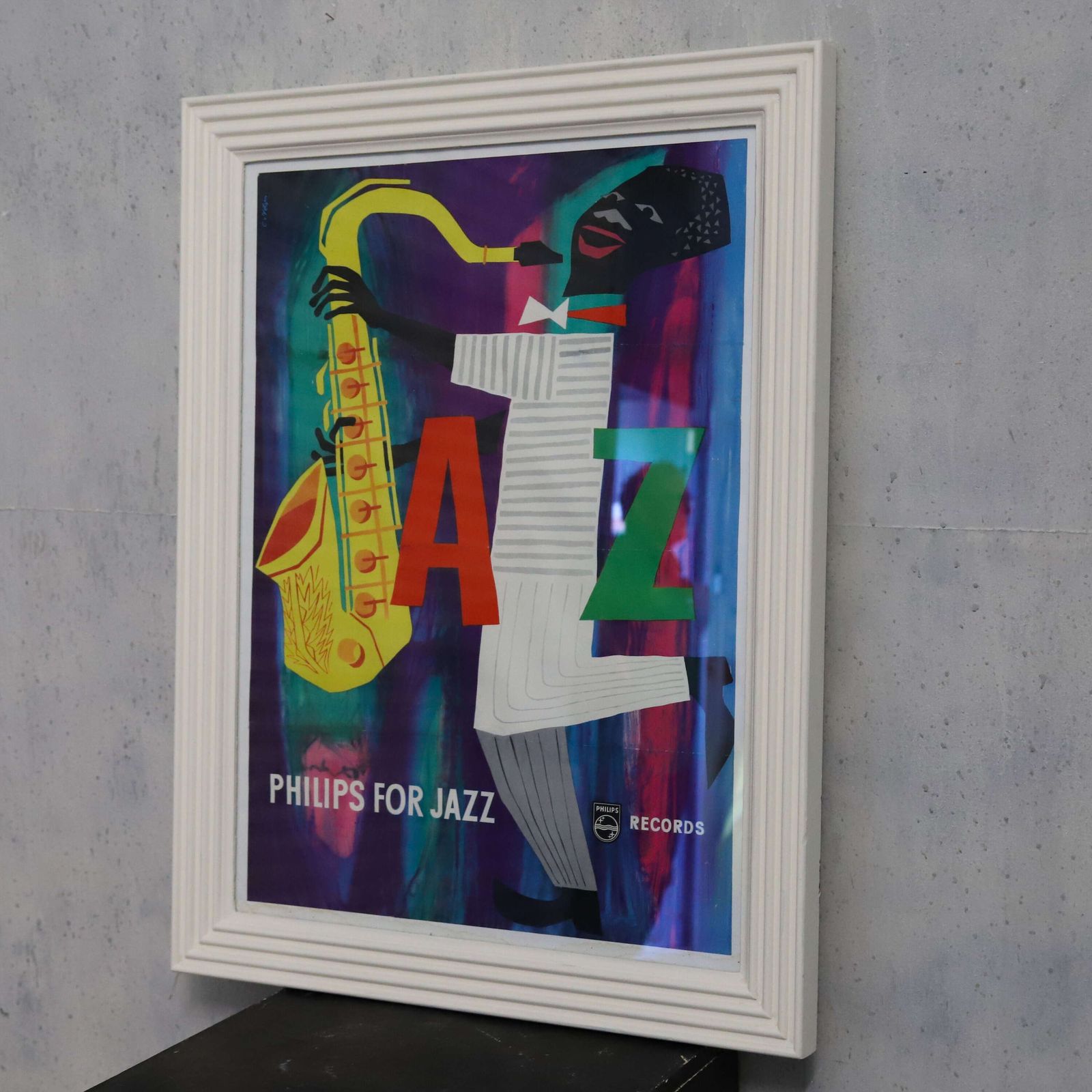 Original 1950s–60s Philips Jazz Poster photo vintage