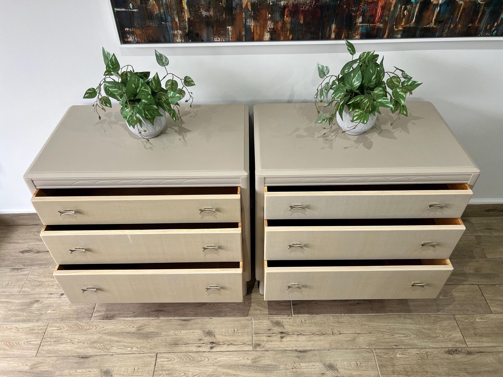 Pair Of Mid Century Lebus Chest Of Drawers, Bedside Cabinets photo Furniture