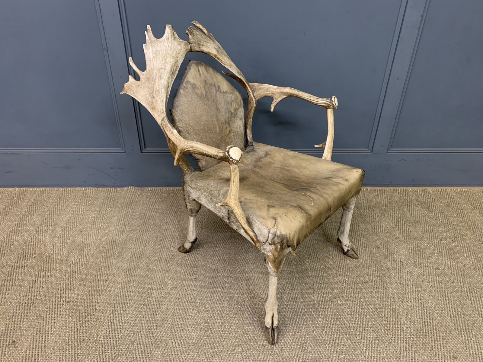 19th Century Stags Antler Armchair photo vinterior