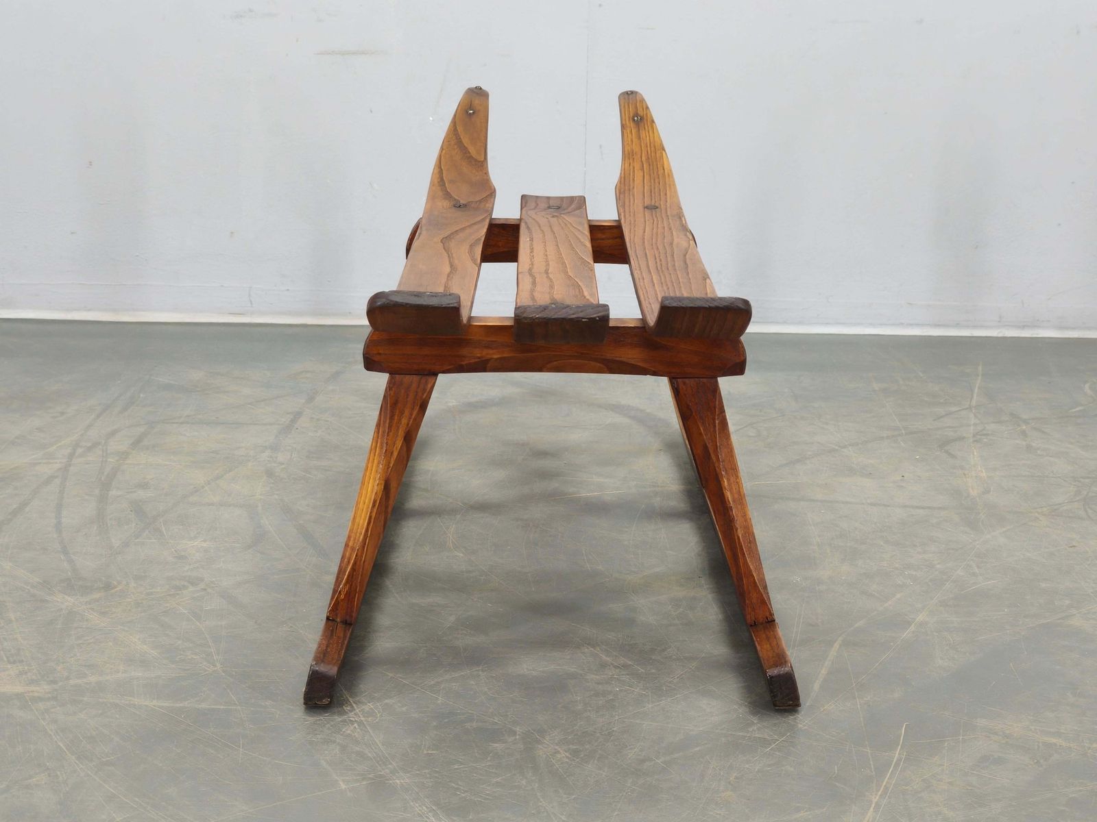1930s Czech Oak Art Deco Sled photo Home Decor