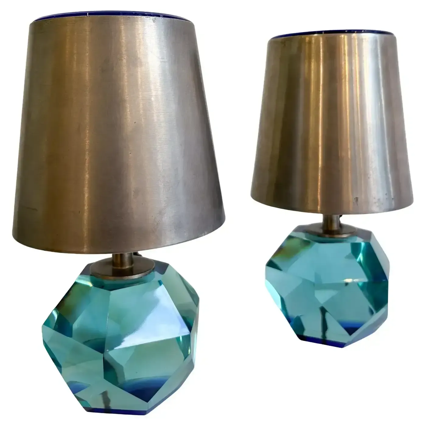 Pair Of Table Lamps Mod.2228 By Max Ingrand For Fontana Arte, 1950s photo furniture