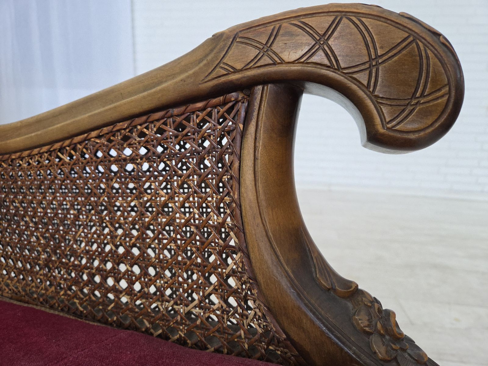 1930s, Danish Armchair, Furniture Velour, Ash Wood. photo vinterior