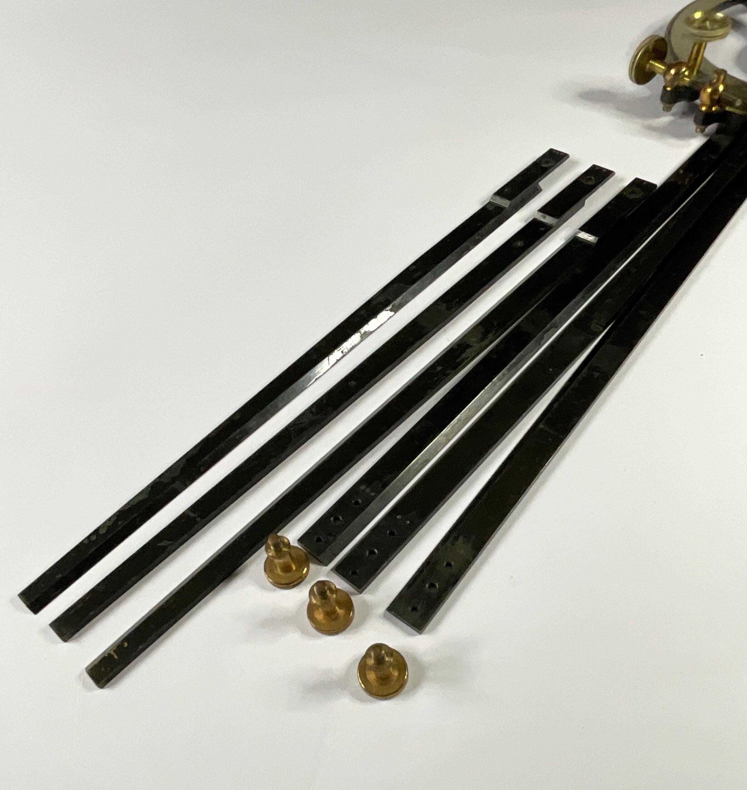 645.0 Antique Brass Station Pointer, William Cary London Navigational Instrument, Circa 1830 photo
