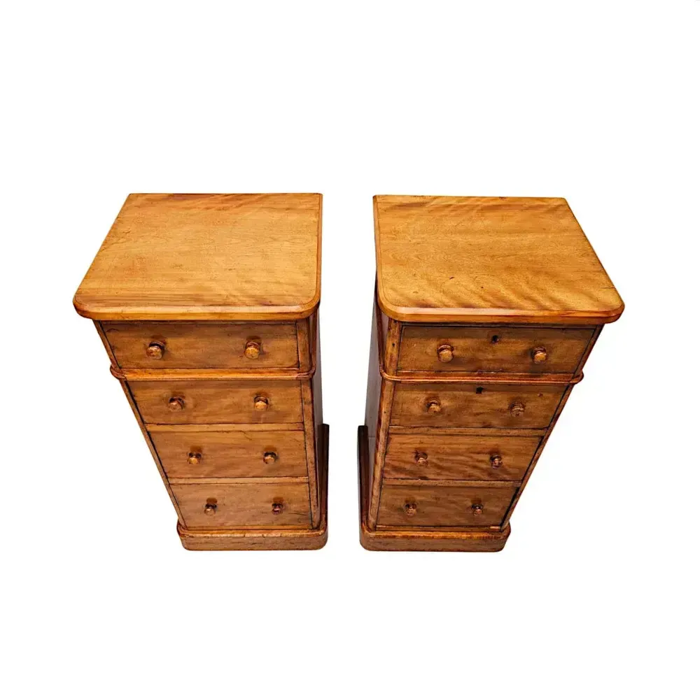 A Fabulous Pair Of 19th Century Bedside Chests photo furniture