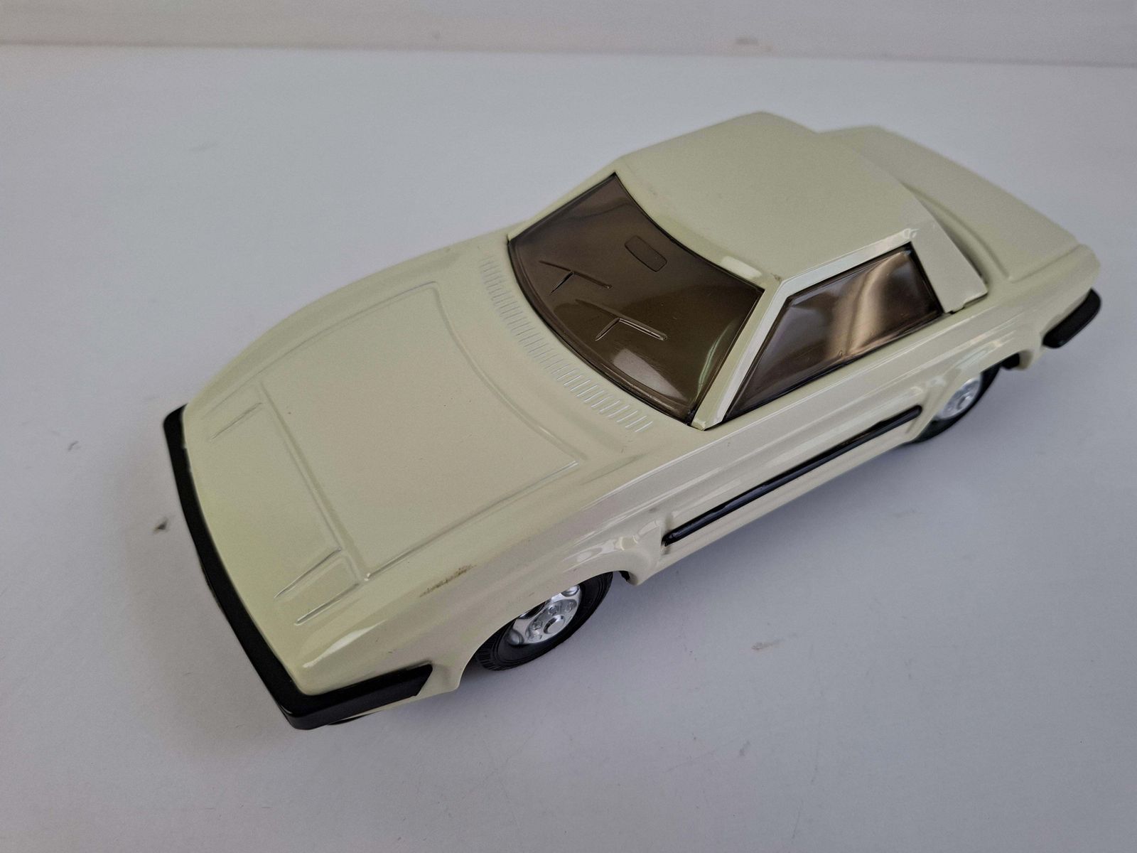 1970s Czechoslovak Ites Igra Norma Tin Friction Toy Car Mid Century Modern Space photo vintage