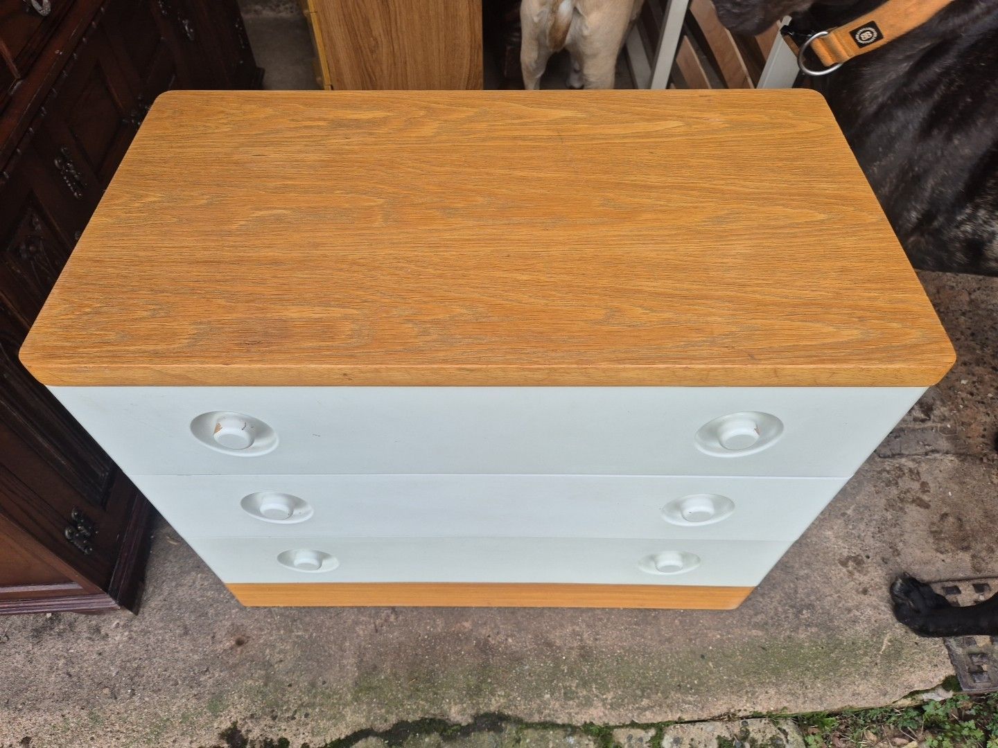 Retro/Vintage/ Mid Centurystag 3 Drawer Chest Of Drawers photo furniture