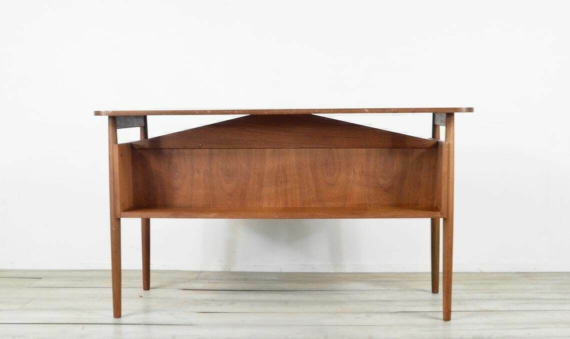 Midcentury Danish Teak Desk By Gunnar Nielsen For Tibergaard Vintage  Modern  Retro photo vintage