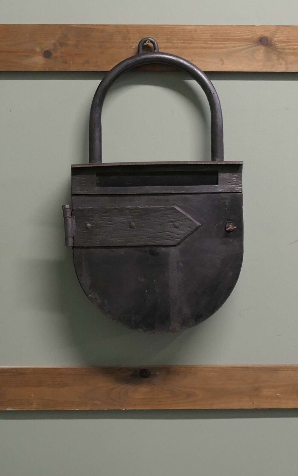 19th Century Trade Sign Letter Box, Locksmith. The Post Box Is A Very Unusual Piece, It I photo vinterior