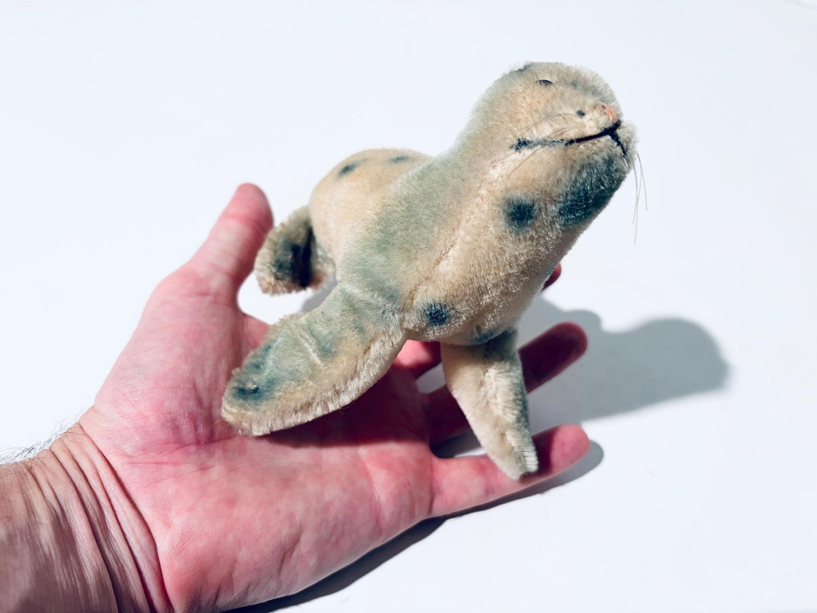 Vintage Steiff Stuffed Baby Seal Toy 'Robby' Mohair / Vintage 1960s photo vintage