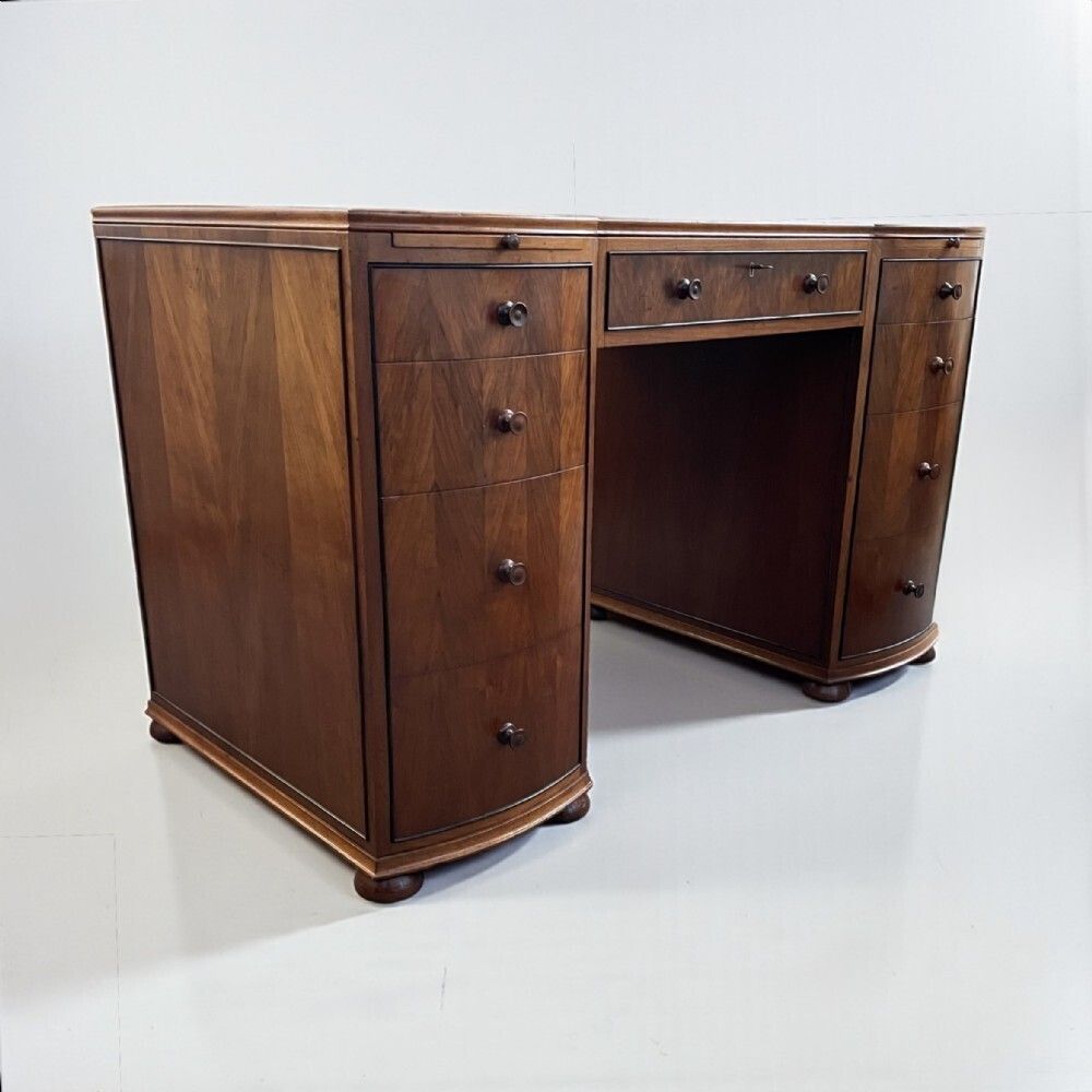 Fine Art Deco Desk By Maurice Adams.