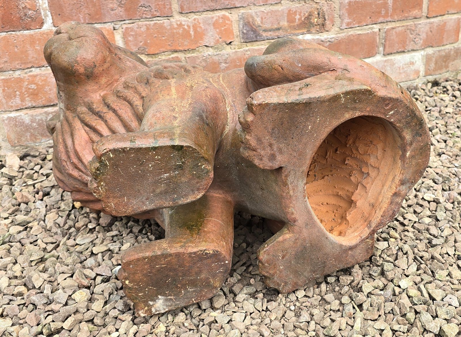 photo buy Italian Hand Sculpted Pair Of Large Terracotta Lions, Circa 1910