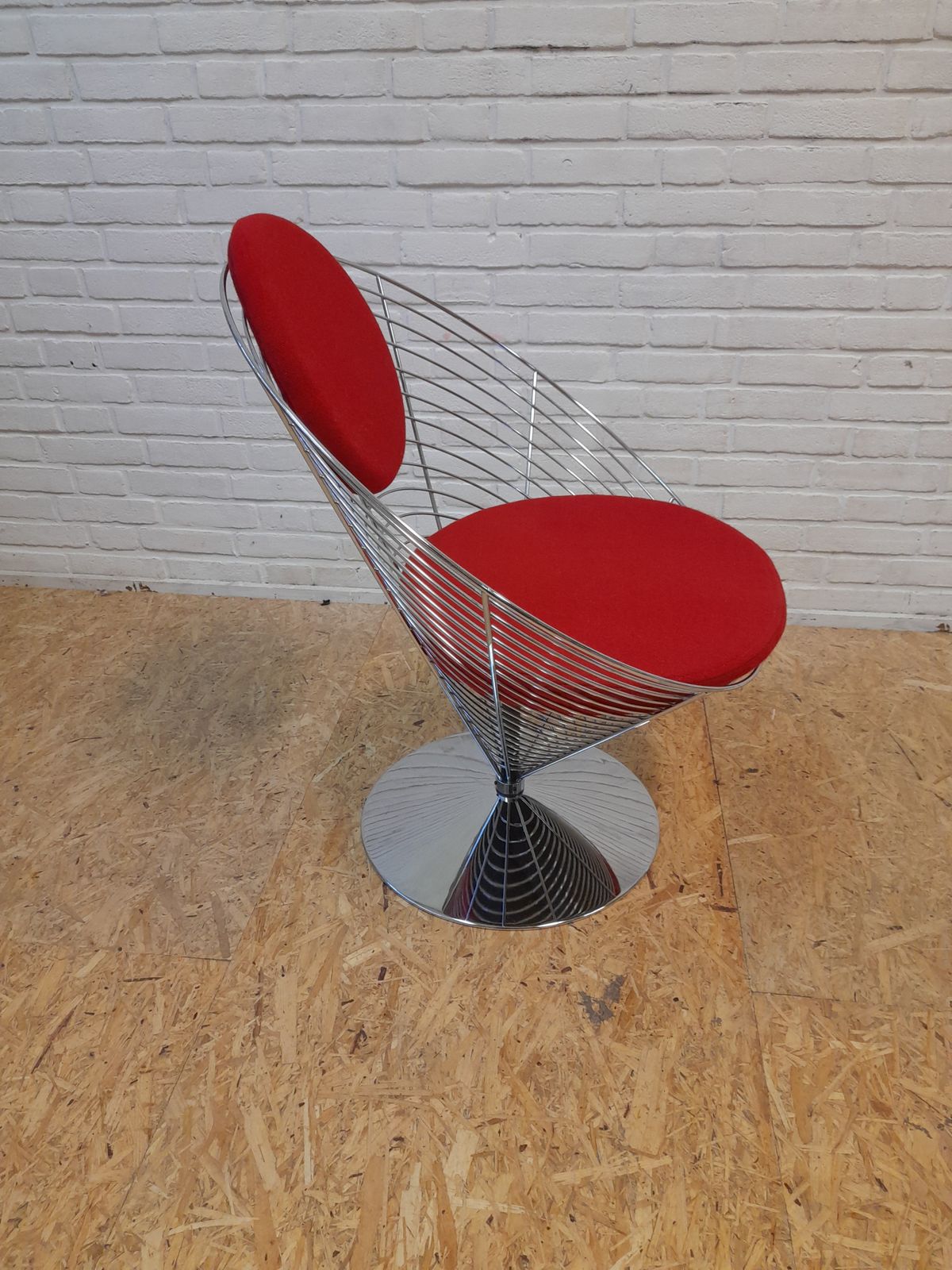 Wire Cone Chair Verner Panton, 1980s photo furniture