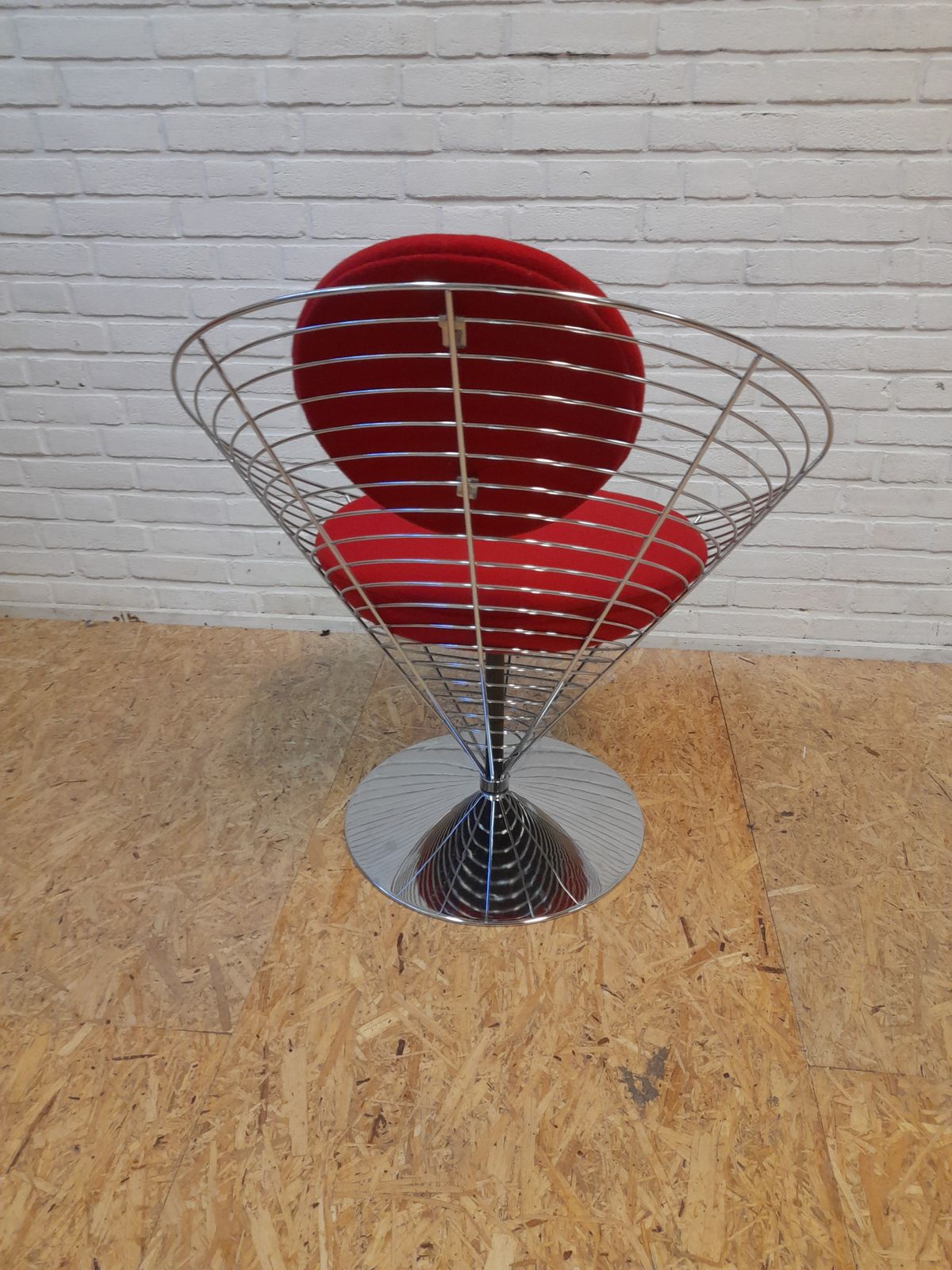 Wire Cone Chair Verner Panton, 1980s photo for sale