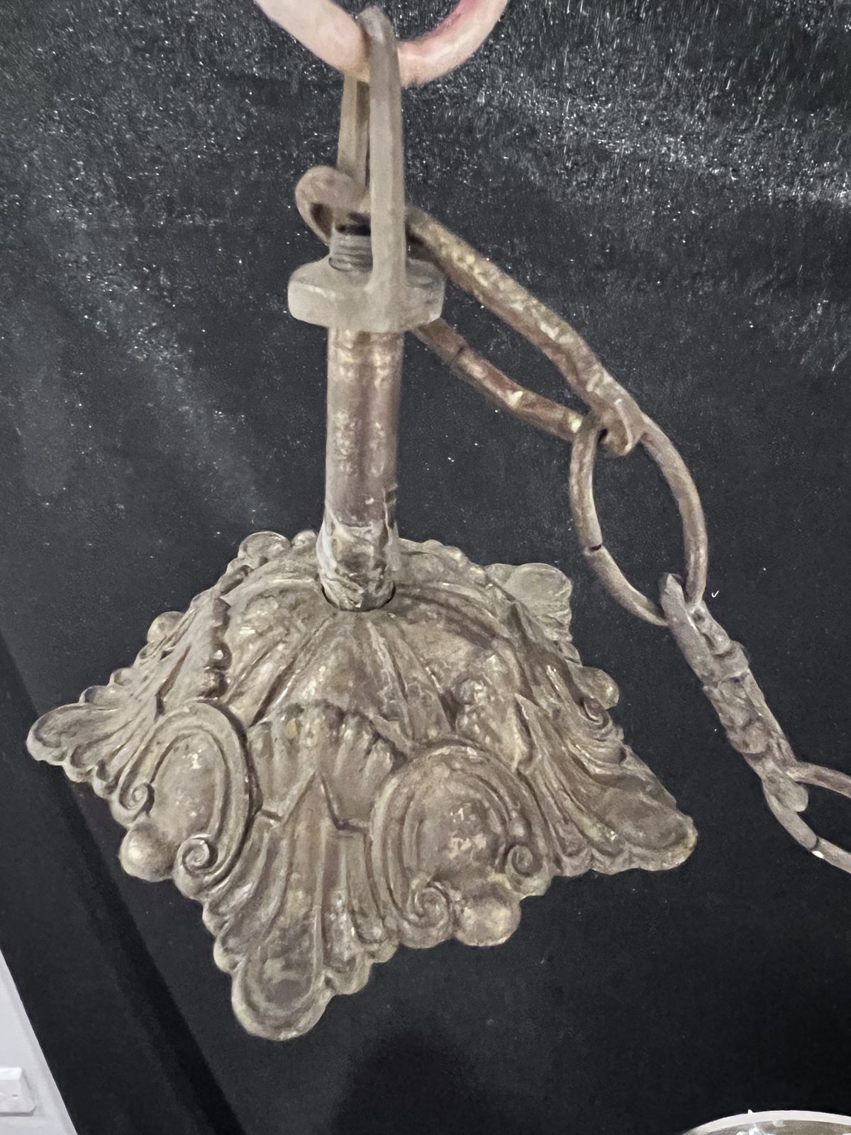 photo vinterior One Light French Tent And Waterfall Empire Antique Crystal Chandelier
