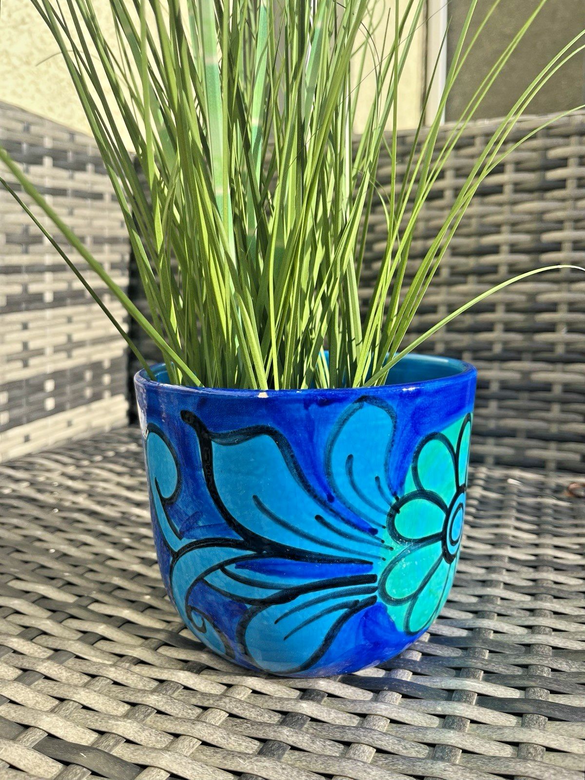 photo for sale Mid Century 60's Italian Bellini Pottery For Raymor Floral Planter Plant Pot