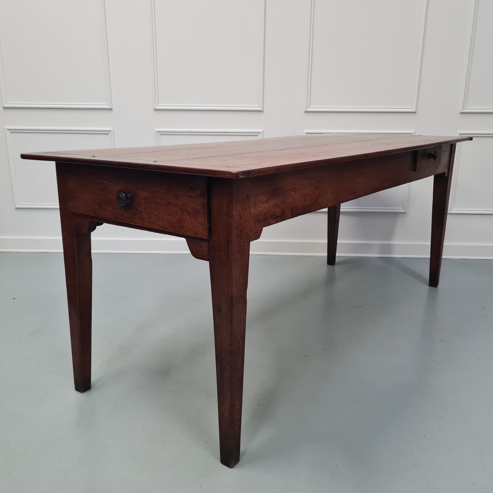 Fantastic Antique French Cherry Wood Farmhouse Table C1840  Free Delivery Eng/Wales photo vinterior