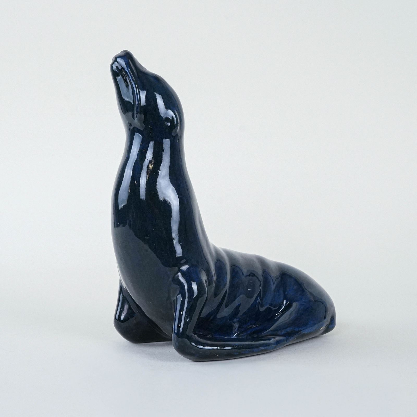 Ceramic Seal Figurine, Italian Design, 1960s, Made In Italy photo furniture