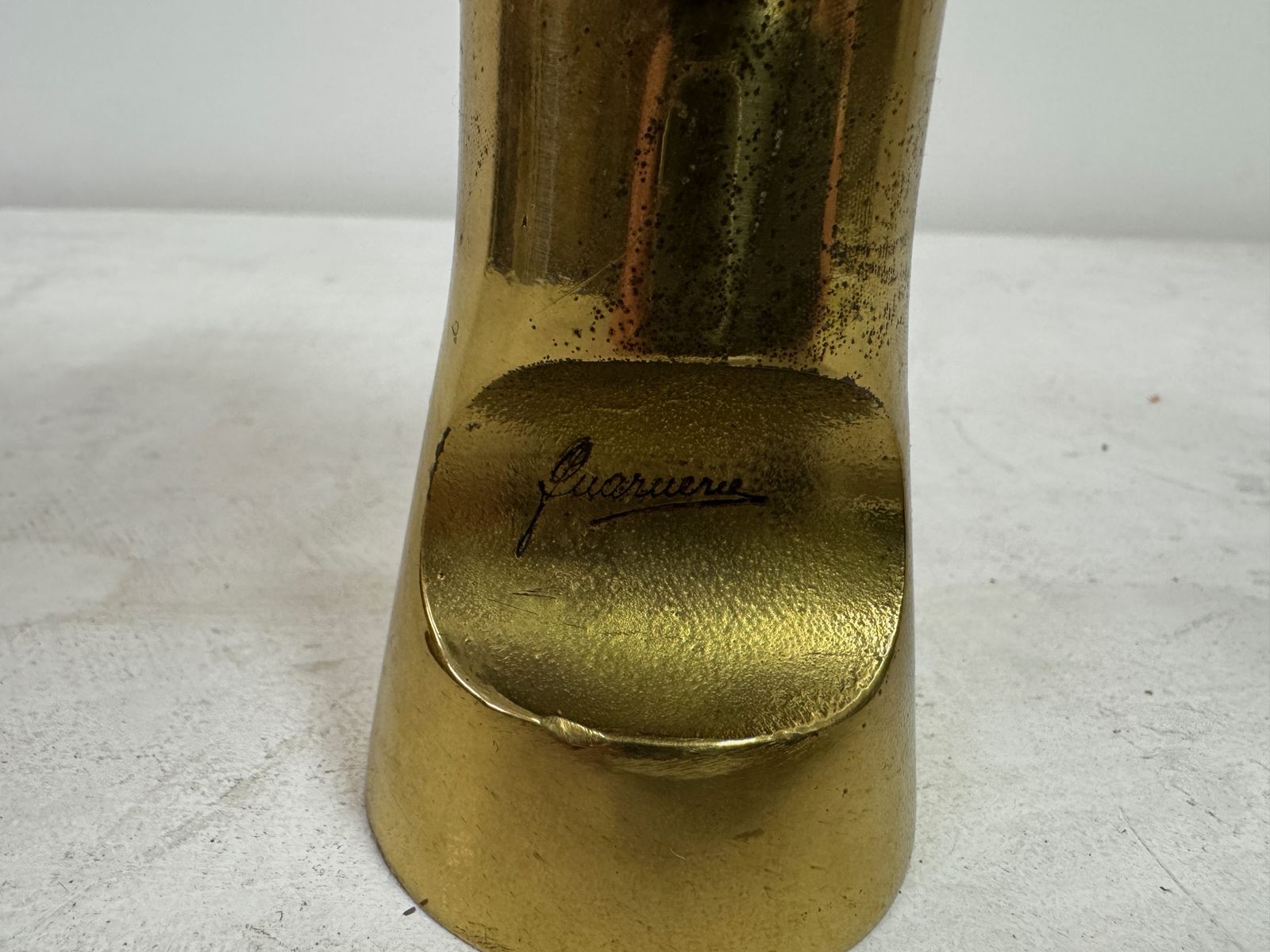 1970s Italian Brass And Chrome Sculpture photo Art