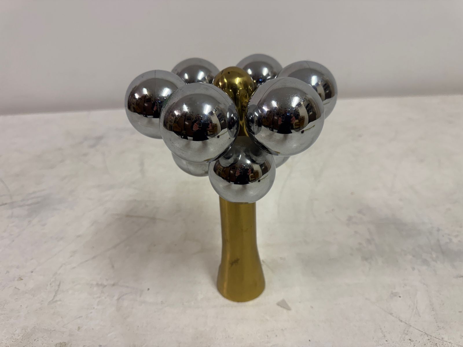 photo furniture 1970s Italian Brass And Chrome Sculpture