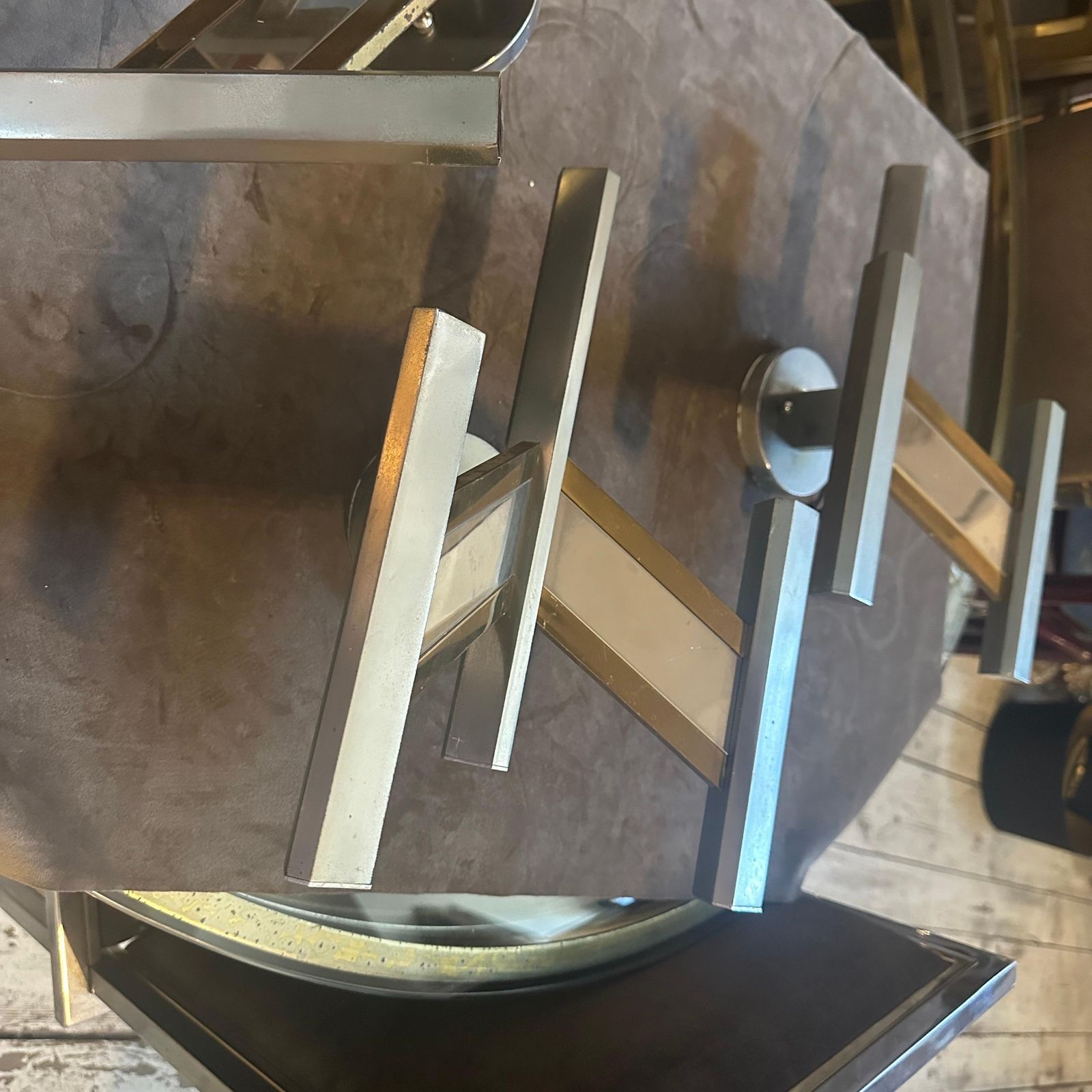 1960s Mid Century Modern Brass And Steel Italian Wall Sconce By Gaetano Sciolari photo buy