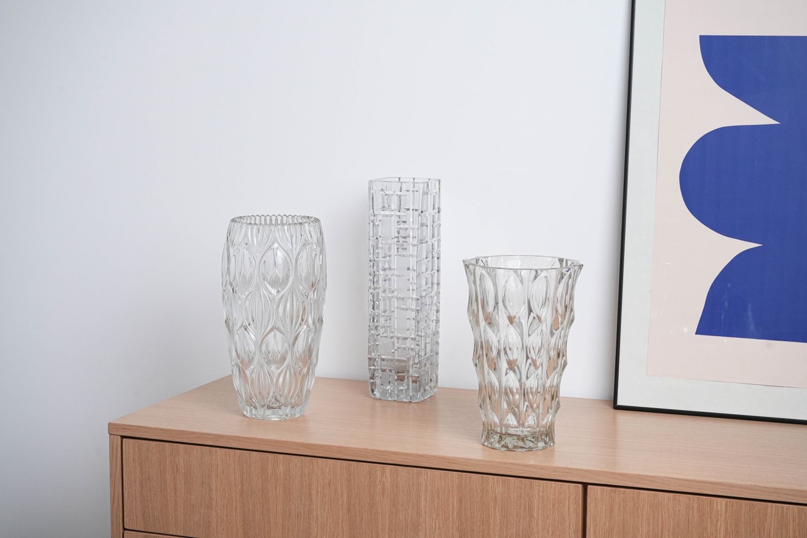 Crystal Vase, Italian Design, 1960s, Manufactured In Italy photo buy
