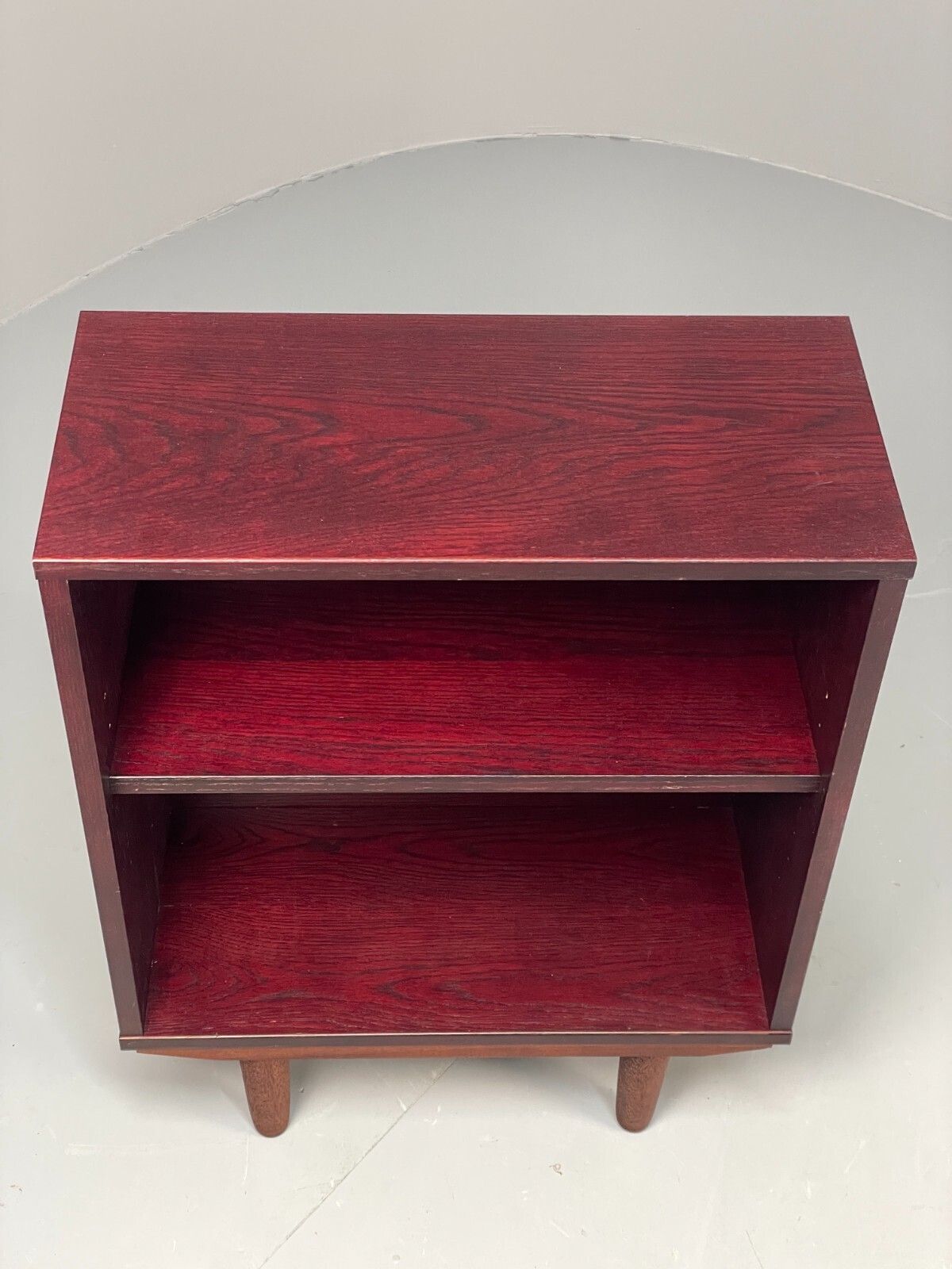 Vintage Dark Oak Bookcase Adjustable Shelf By Beaver & Tapley Eb11497 Mwoo photo for sale
