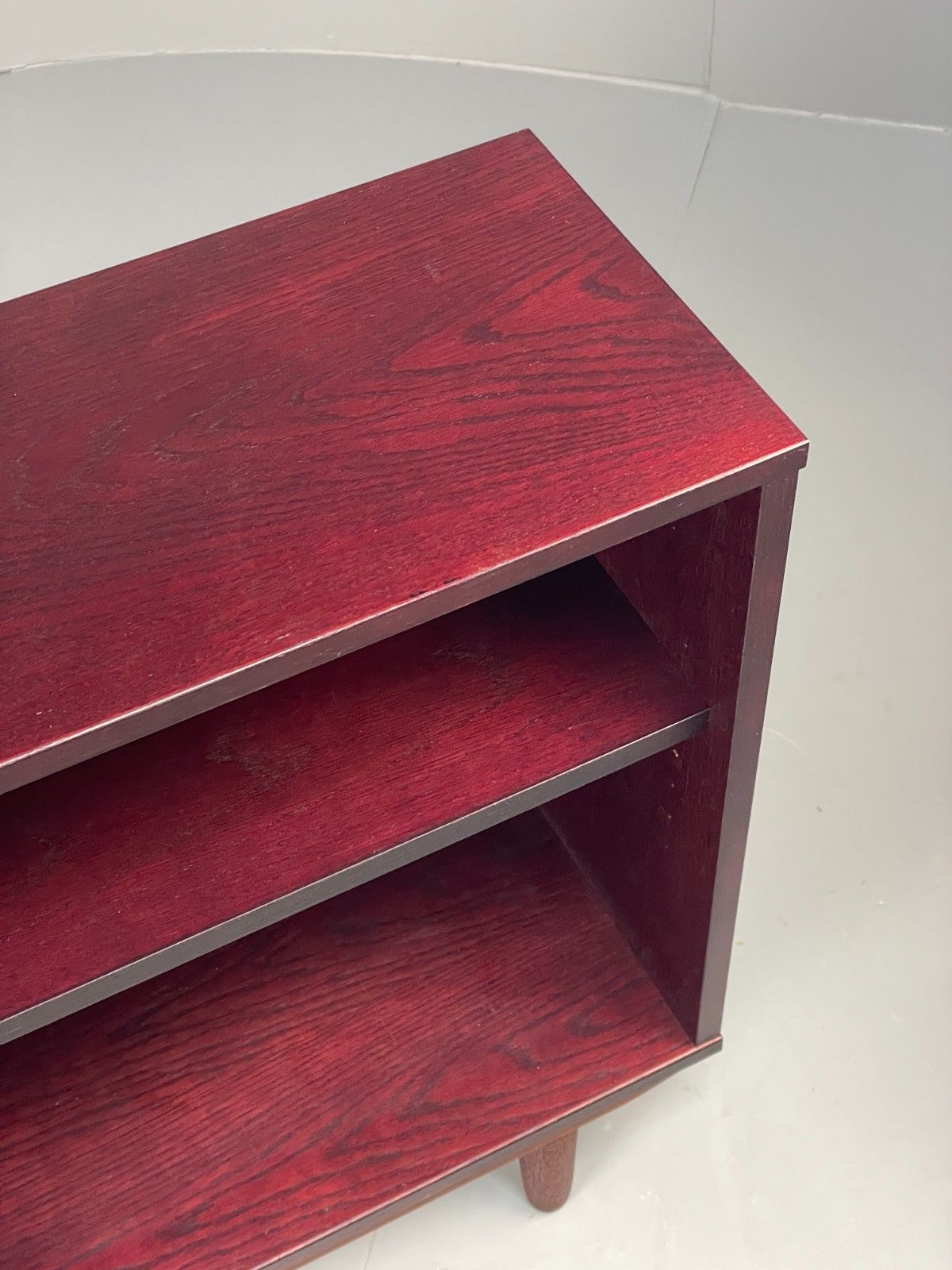Vintage Dark Oak Bookcase Adjustable Shelf By Beaver & Tapley Eb11498 Mwoo photo 140.0