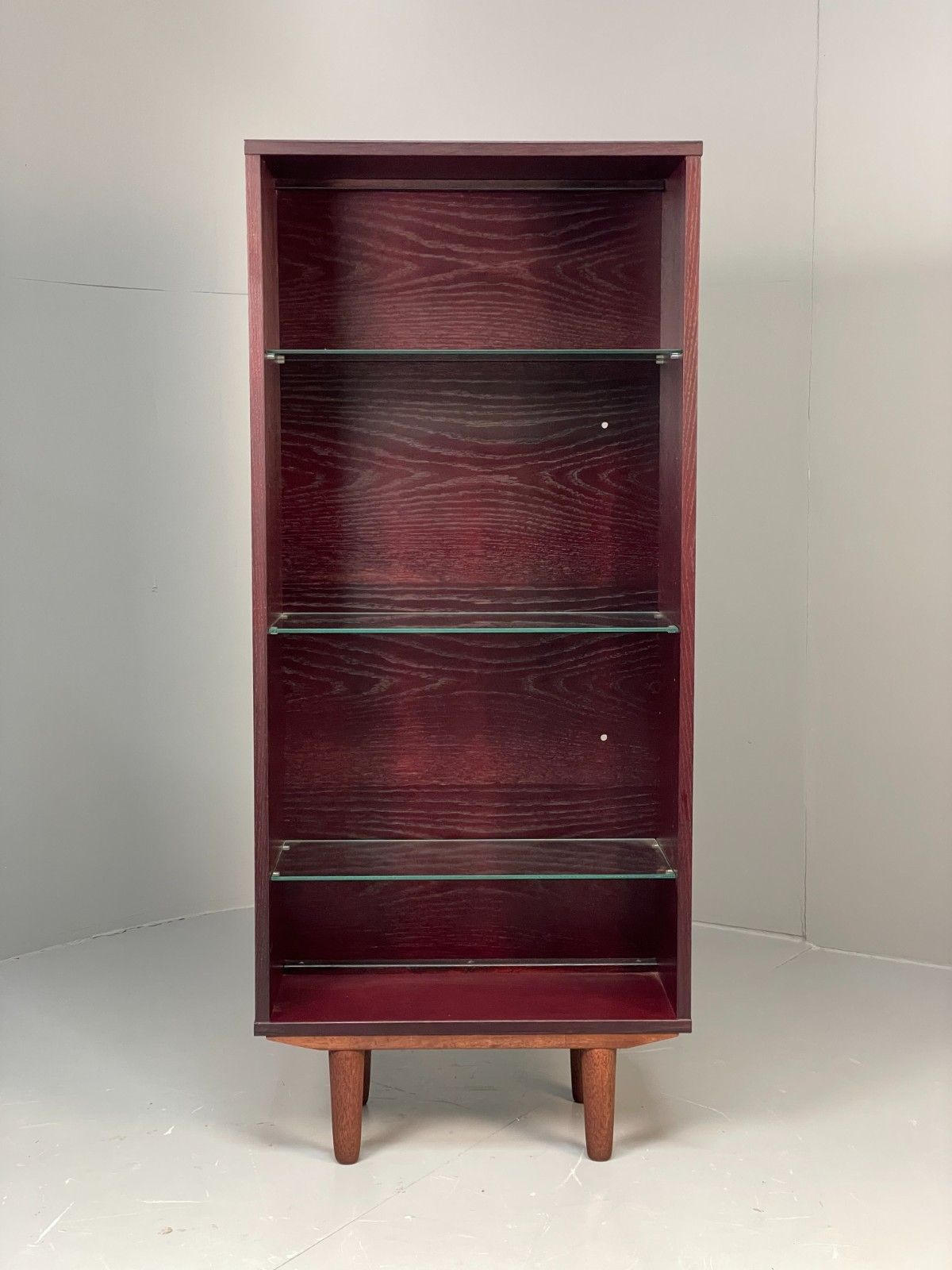 Vintage Dark Oak Bookcase Adjustable Shelf By Beaver & Tapley Eb11500 Mwoo