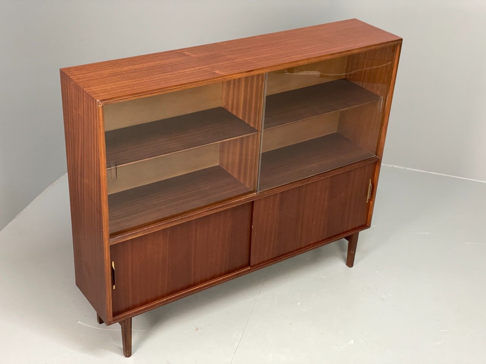 Vintage 1960s Glazed Cabinet Mid Century Beaver & Tapley Bookcase Eb11536 Mwoo photo 275.0