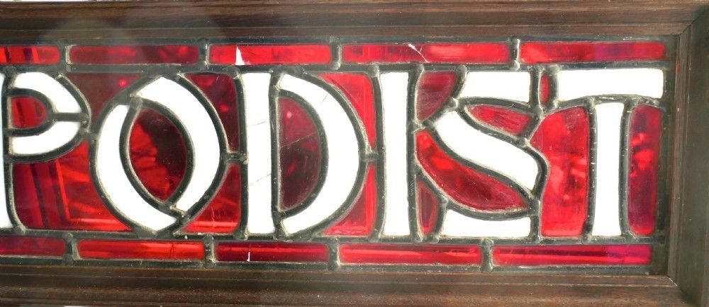 Stained Glass Chiropodist Window Sign photo for sale