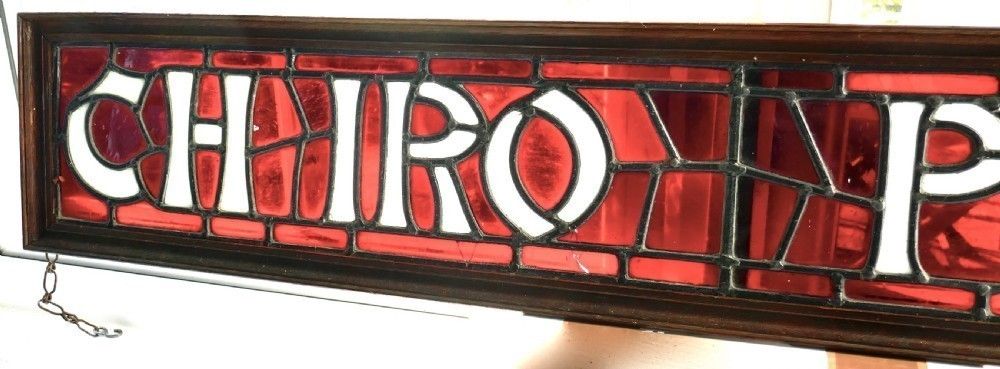 Stained Glass Chiropodist Window Sign photo 822.0